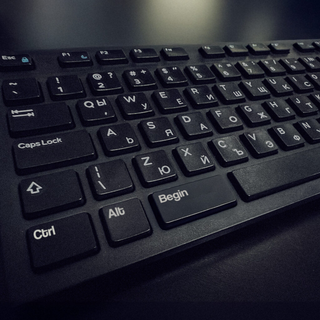 Ctrl Alt Begin Hero Page – keyboard-inspired design for a personal IT and design blog