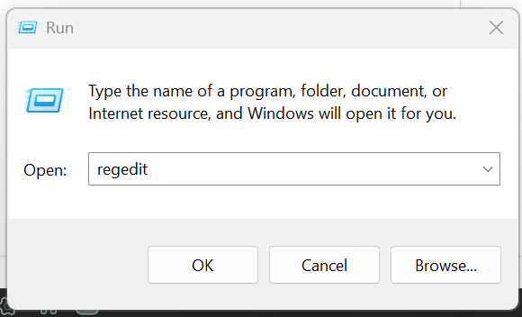 How to open regedit